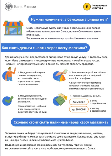 Нужны наличные , а банкомата рядом нет?